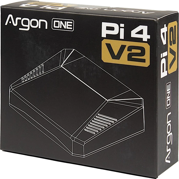 Inter-Tech ODS-727 Case für Raspberry Pi 4, schwarz