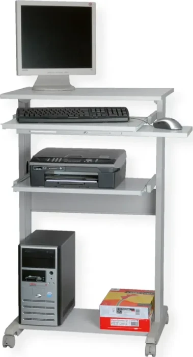 Roline PC-Steh-Arbeitsplatz Schreibtisch 68x54cm grau/grau