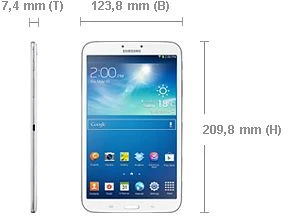 Samsung Galaxy Tab 3 8.0 T3110, weiß, 32GB, UMTS