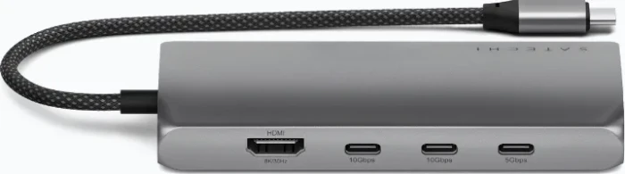 Satechi 8-in-1 Multiport Adapter, Space Grey, USB4 [Stecker]
