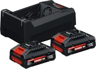 Bosch Professional EXPERT EXBA18V-40 Starterset 18V, 4.0Ah, Li-Ionen, 2 Akkus