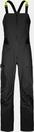 Ortovox 3L Deep Shell Bib Hose lang black raven (Herren)