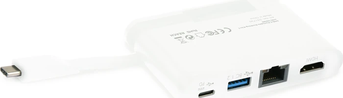 Dicota USB-C Portable Docking 4-in-1 HDMI, RJ-45, USB-C 3.0 [Stecker]