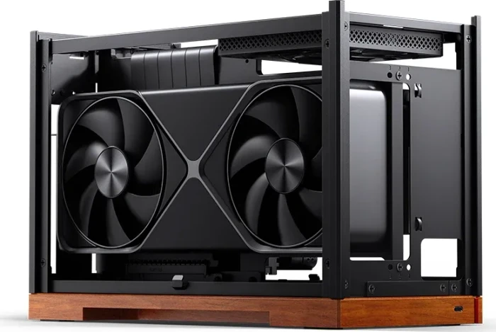 Jonsbo T9 Black, schwarz/braun, PCIe 5.0 Edition, Mini-ITX
