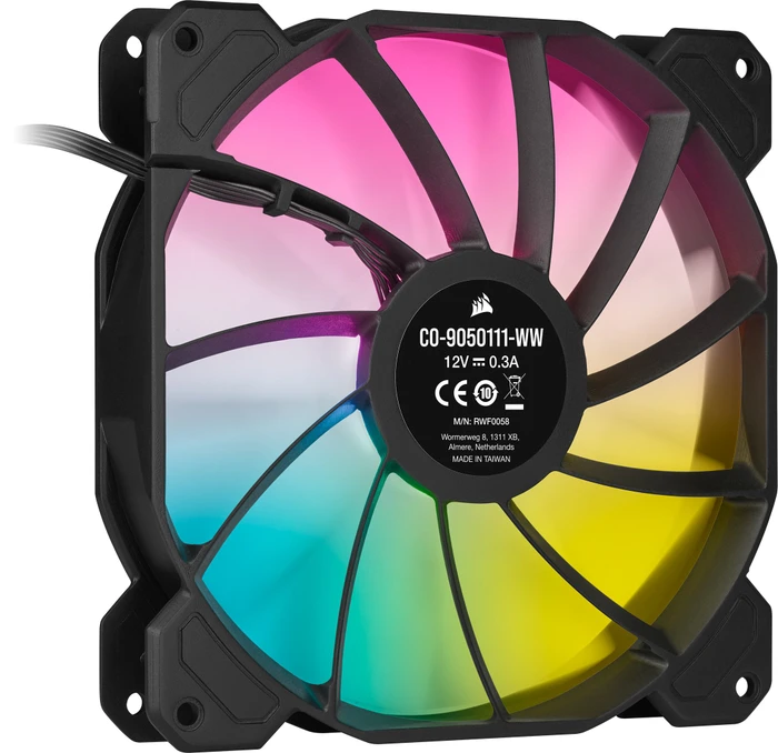 Corsair SP Series iCUE SP140 RGB Elite Dual Fan Kit, schwarz, LED-Steuerung, 140mm, 2er-Pack