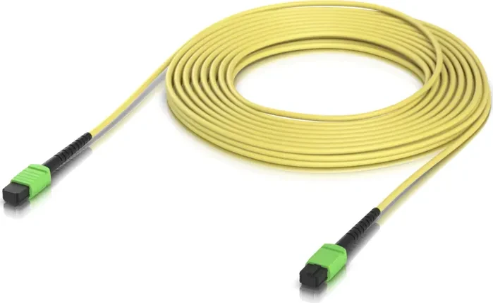Ubiquiti UniFi MPO-12 Typ B female 100G Patchkabel, OS2, 1x MPO-APC Stecker/1x MPO-APC Stecker, 10m, gelb