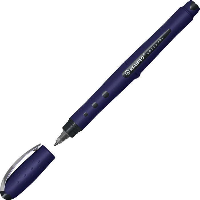 STABILO worker+ medium NatureCOLORS Wildflower Tintenroller (Mine) preußischblau, 10er-Pack