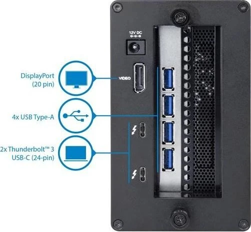 StarTech Thunderbolt 3 to PCIe USB 3.1 Adapter - Chassis + 4 Port Card, Erweiterungsgehäuse für PCIe, Thunderbolt 3 / USB-C 3.1