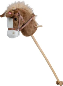 Happy People Steckenpferd mit Rollen 90cm braun/weiß