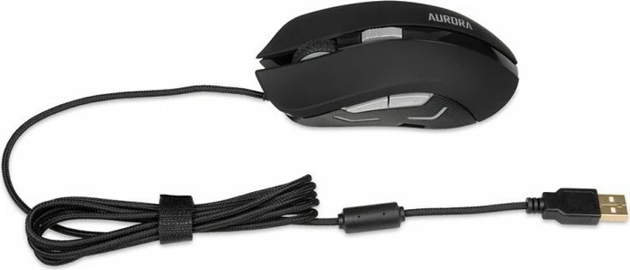 iBox Aurora A-1 Gaming Mouse schwarz, USB