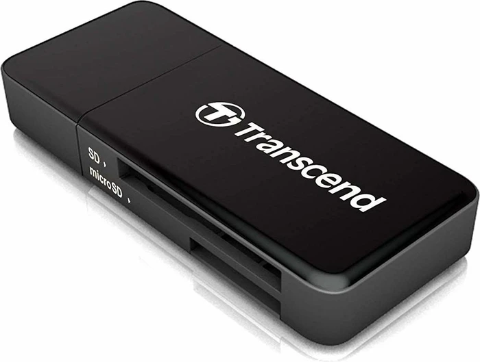 Transcend RDF5 schwarz Dual-Slot-Cardreader, USB-A 3.0 [Stecker]