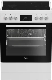 Beko FBM67320WS Elektroherd mit Glaskeramik-Kochfeld