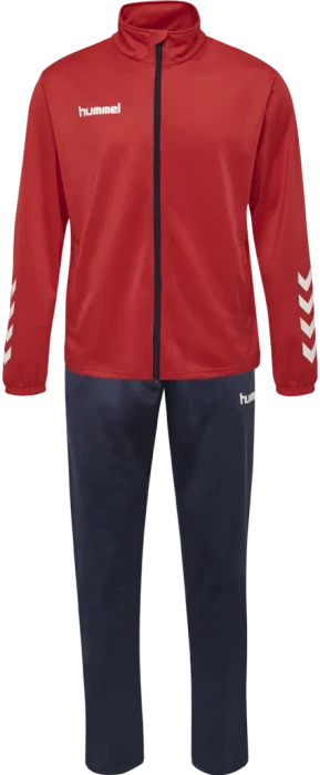 hummel Promo Poly Trainingsanzug true red/marine (Herren)