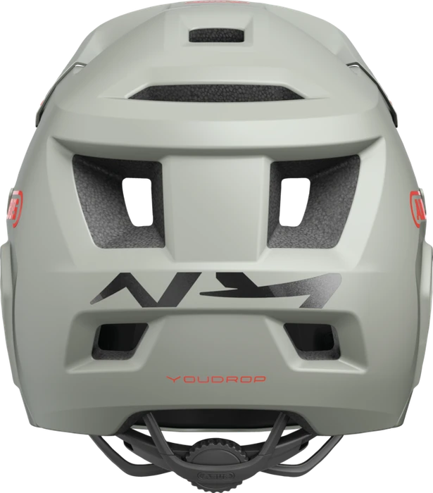 ABUS Youdrop Fullface-Kinderhelm chalk grey