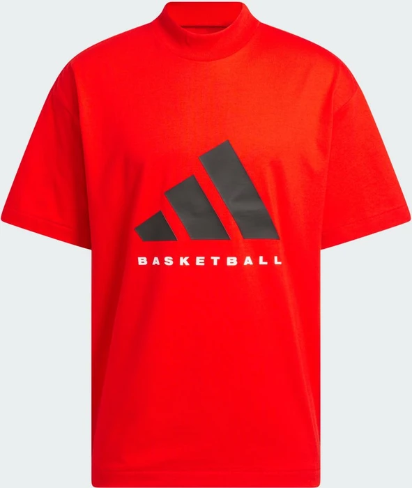 adidas Basketball 001 T-Shirt kurzarm rot