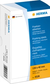 Herma Frankieretiketten, 130x40mm, weiß, 250 Blatt (500 Etiketten)