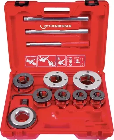 Rothenberger SUPER CUT-Set BSPT R 1/2-2" Gewindeschneidsatz inkl. Koffer