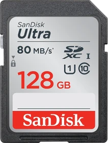 SanDisk Ultra R80 128GB, UHS-I U1, Class 10