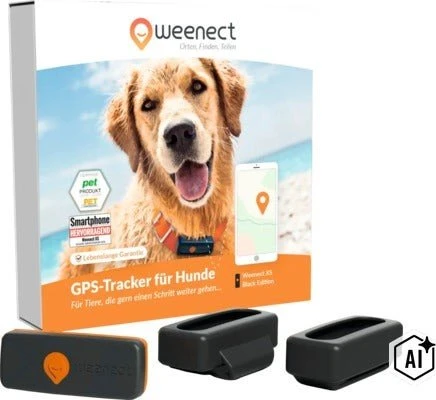 Weenect XS GPS Tracker für Hunde schwarz