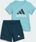 adidas Essentials Organic Cotton T-Shirt and Shorts Set light aqua/shadow violet (Junior) Vorschaubild