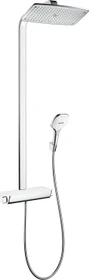 Hansgrohe Raindance E Showerpipe 360 1jet EcoSmart Thermostat Duschsystem chrom/weiß