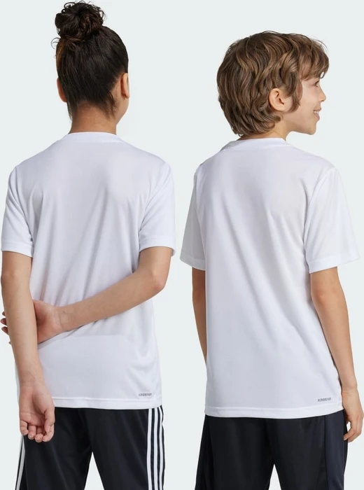adidas Train Essentials Logo Regular Fit Funktionsshirt kurzarm weiß/schwarz (Junior)