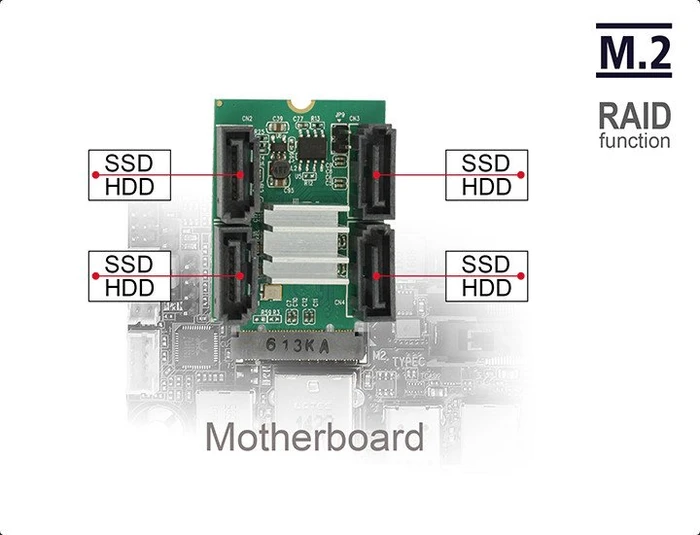 DeLOCK M.2 PCIe -> SATA
