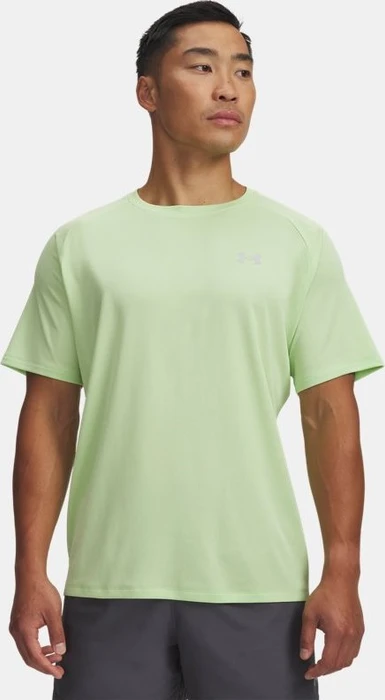 Under Armour Tech Textured Funktionsshirt kurzarm lumos lime/mod gray (Herren)