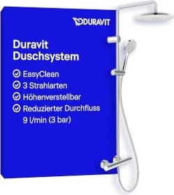 Duravit 1000 MinusFlow Duschsystem chrom hochglanz