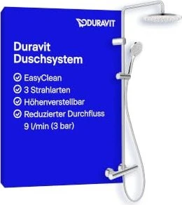 Duravit 1000 MinusFlow Duschsystem chrom hochglanz