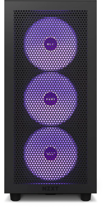 NZXT H7 Flow RGB Black, schwarz, Glasfenster