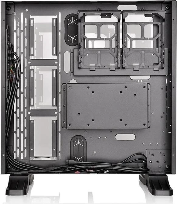 Thermaltake Core P3 Tempered Glass Curved Edition schwarz, Glasfenster