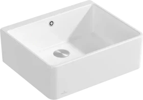 Villeroy & Boch Spülstein Becken mittig mit Ablauffernbedienung stone white