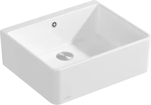 Villeroy & Boch Spülstein Becken mittig mit Ablauffernbedienung stone white