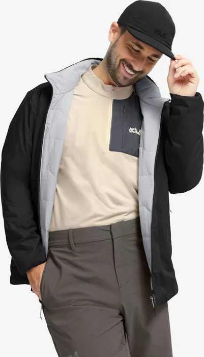 Jack Wolfskin Trail Light Ins 2in1 Funktionsjacke schwarz (Herren)