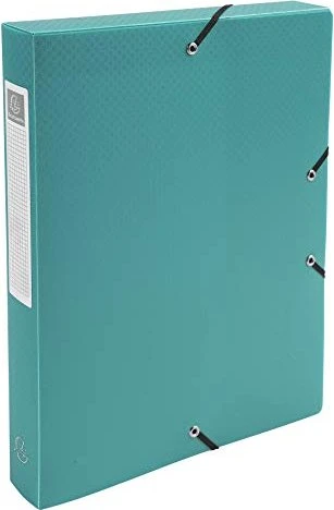 Exacompta Archivbox Kunststoff blickdicht 40mm, A4, grün, 8er-Pack