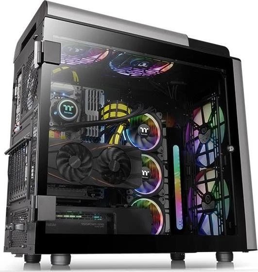 Thermaltake Level 20 GT ARGB, schwarz/silber, Glasfenster