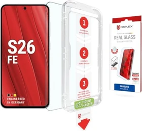 Displex Real Glass mit Mount Master für Samsung Galaxy S26 FE