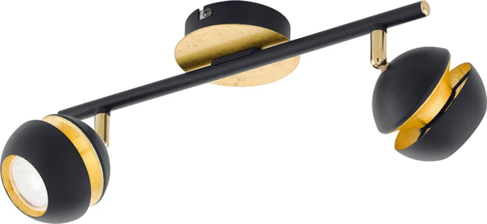 Eglo Nocito Spot 2-flammig schwarz/gold