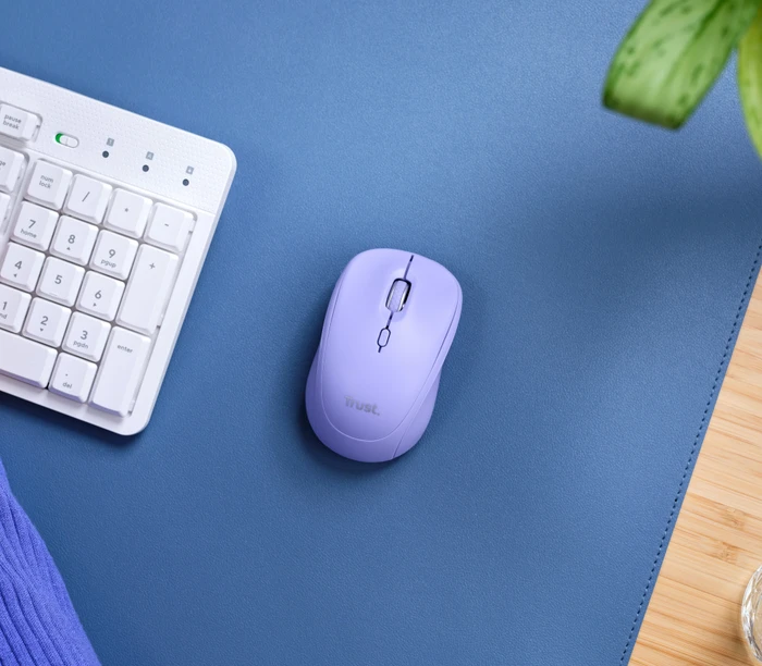 Trust Yvi+ Compact Multi-Device Wireless Mouse violett, USB/Bluetooth