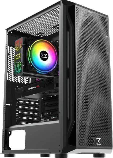 Xigmatek Gaming X, schwarz, Glasfenster