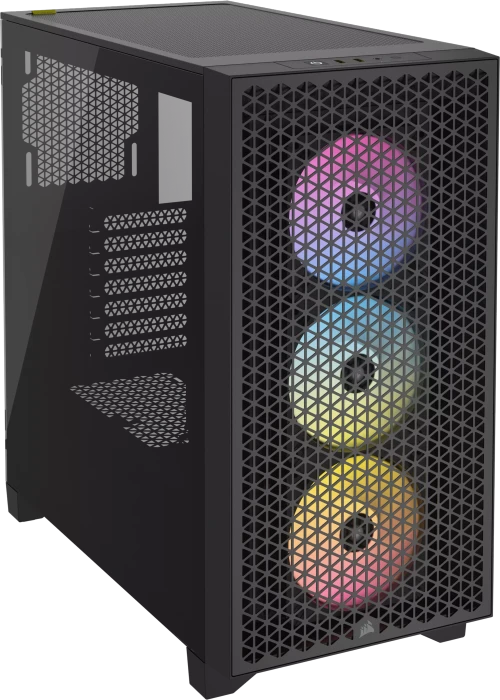 Corsair 3000D RGB Airflow, schwarz, Glasfenster