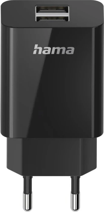 Hama USB-Ladegerät 2-fach 5V/10.5W schwarz