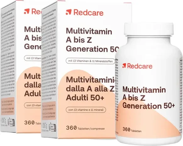 Redcare Multivitamin A bis Z Generation 50+ Tabletten, 720 Stück (2x 360 Stück)