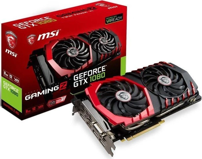 MSI GeForce GTX 1080 Gaming Z 8G, 8GB GDDR5X, DVI, HDMI, 3x DP