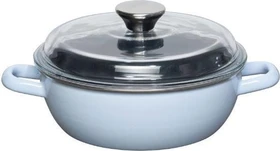 Riess Schmorpfanne hoch mit Glasdeckel 20cm 1.4l sky blue