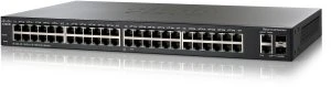 Cisco SF200 Rackmount Smart Switch, 48x RJ-45, 2x RJ-45/SFP
