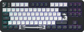 Dark Project ALU87B Bushido Gaming Keyboard, schwarz/weiß, LEDs RGB, g3ms Moonstone, USB, DE (DPKB_BUSHIDO_87_ISO)