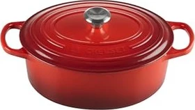 Le Creuset Signature Gusseisen Bräter oval 27cm 4.1l kirschrot