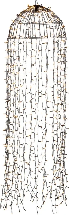 Konstsmide Lichtervorhang 145x45cm LED 900x warmweiß